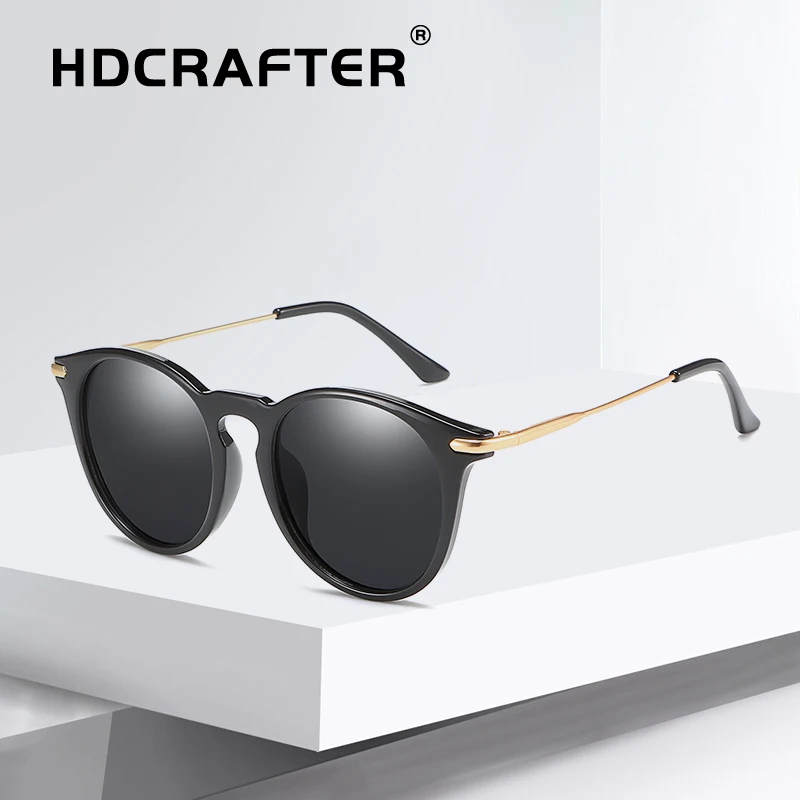 HDCRAFTER Модные солнцезащитные очки Женщины поляризованные овальные женские для