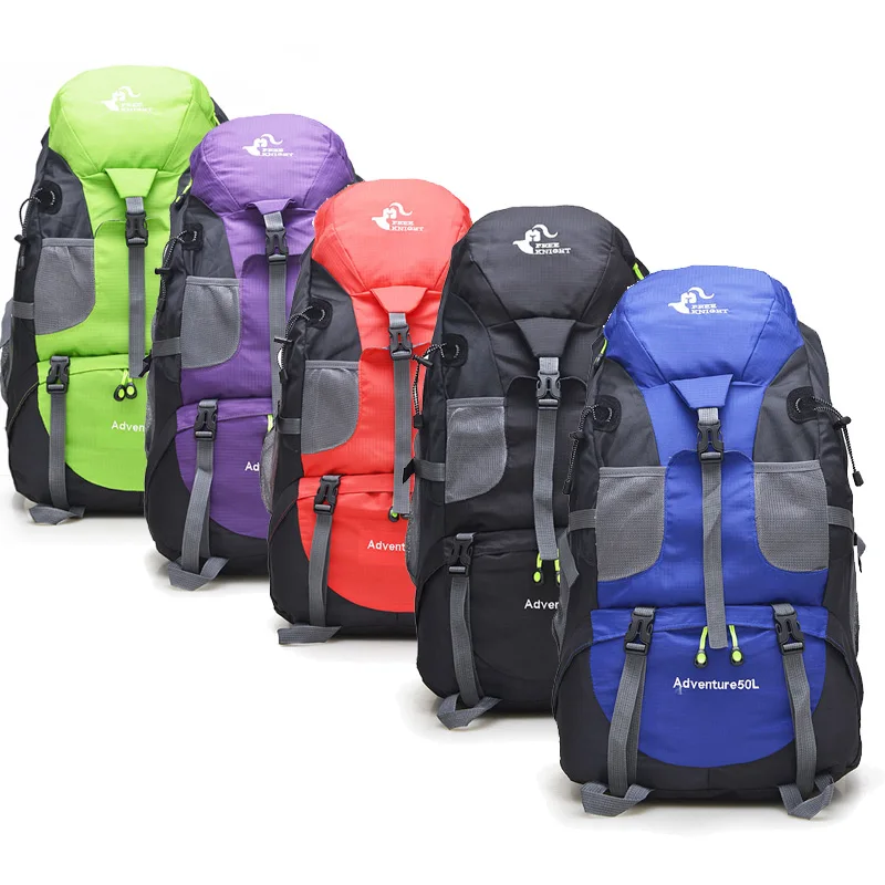 Бесплатный Рыцарь Рюкзак 50L Кемпинг Пеший Туризм сумка Водонепроницаемый
