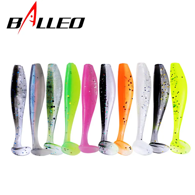 Balleo 10 шт./лот Мягкая приманка 1 2 г/5 см резиновая рыболовная Shad Swimbaits силиконовая