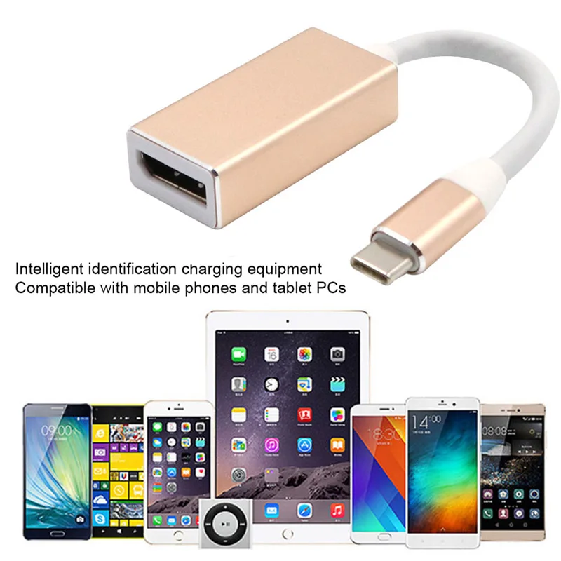 Горячая USB C 3 1 Тип к DP адаптер Поддержка 4K мужчин и женщин HDTV конвертер кабель для