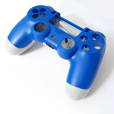 Blue White PS4 корпус для игрового контроллера чехол полное покрытие спереди и длинное сзади жесткий верх Корпус Крышка для sony Playstation 4 Dualshock 4 геймпад чехол - Цвет: Blue White