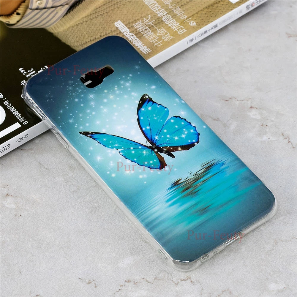 Светящиеся силиконовые чехлы для телефонов Samsung Galaxy J4 Plus + J415 J415F J415FN/DS J4Plus с