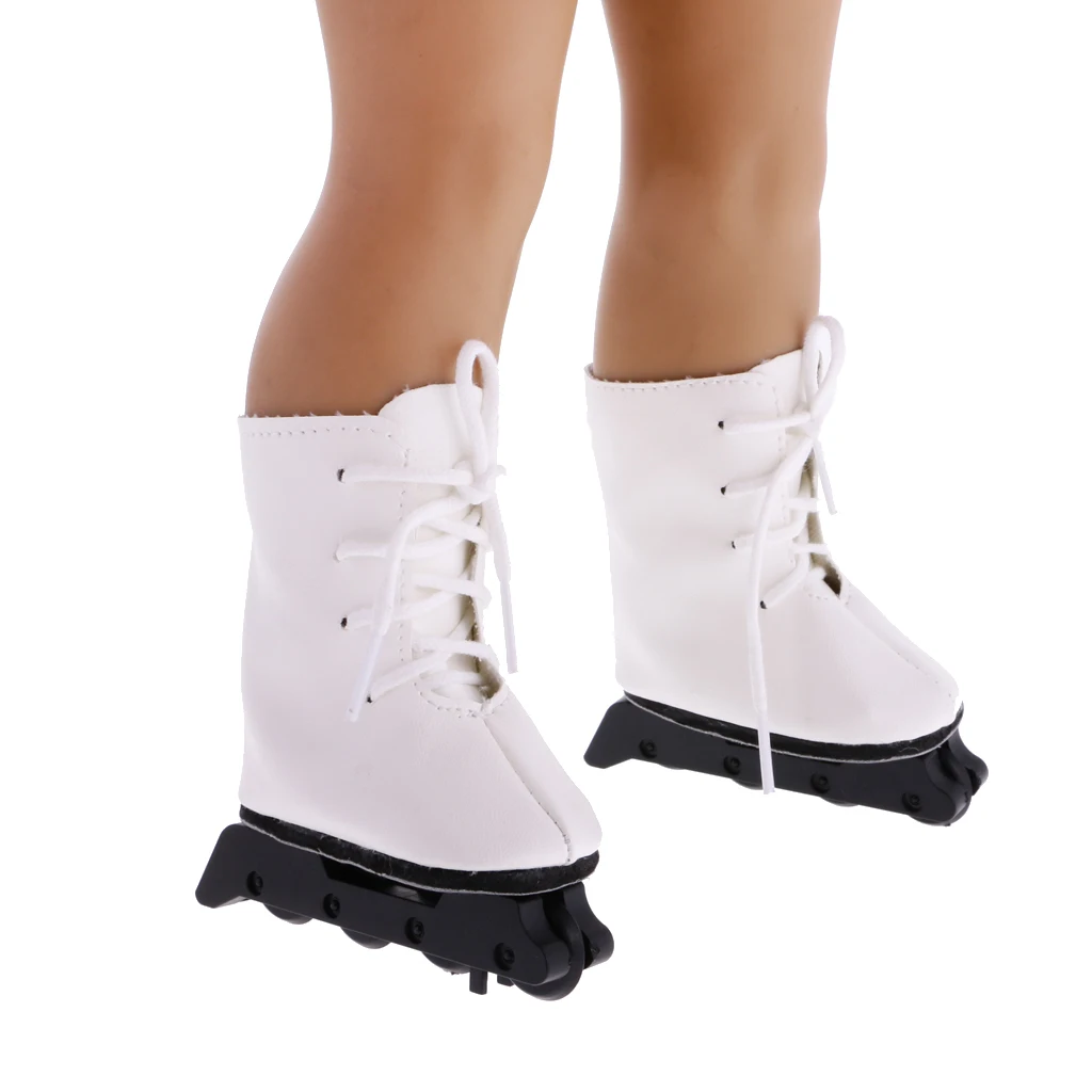 Модные Белые роликовые коньки из искусственной кожи 1 пара обувь для 18-дюймовых