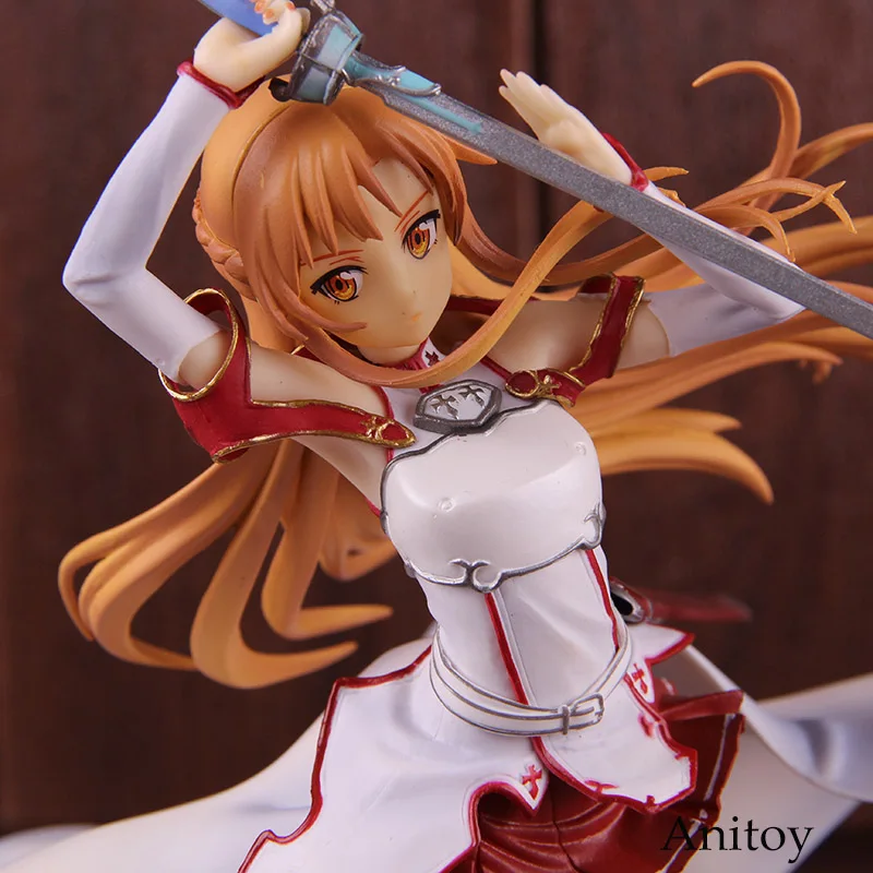 Фигурка Sword Art Online Yuuki Asuna Knights of the Blood Ver. 1/8 Масштаб Окрашенные Фигурки ПВХ Коллекционная модель игрушки
