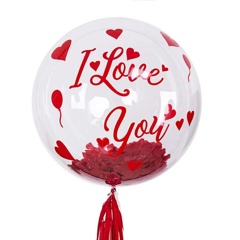Красный с надписью I love you наклейки 24 дюйма фотографический фон без складок