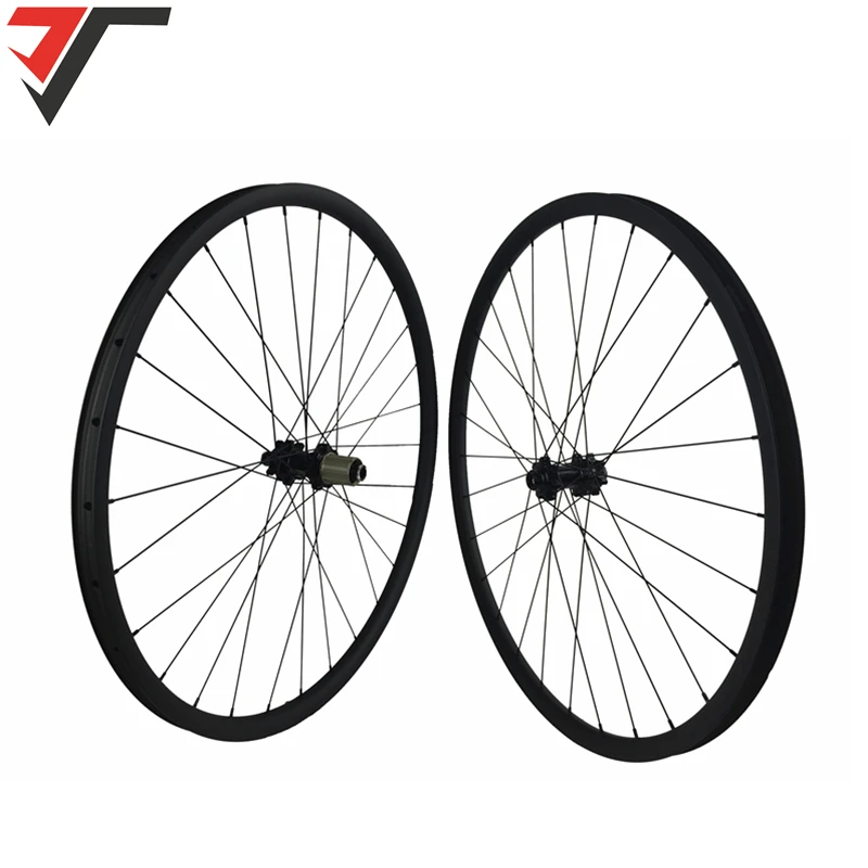 Углерода BOOST Колесная AM 35 мм ширина Асимметричная бескамерная 29er mtb колеса прямо тянуть 110*15 148*12 boost горный велосипед