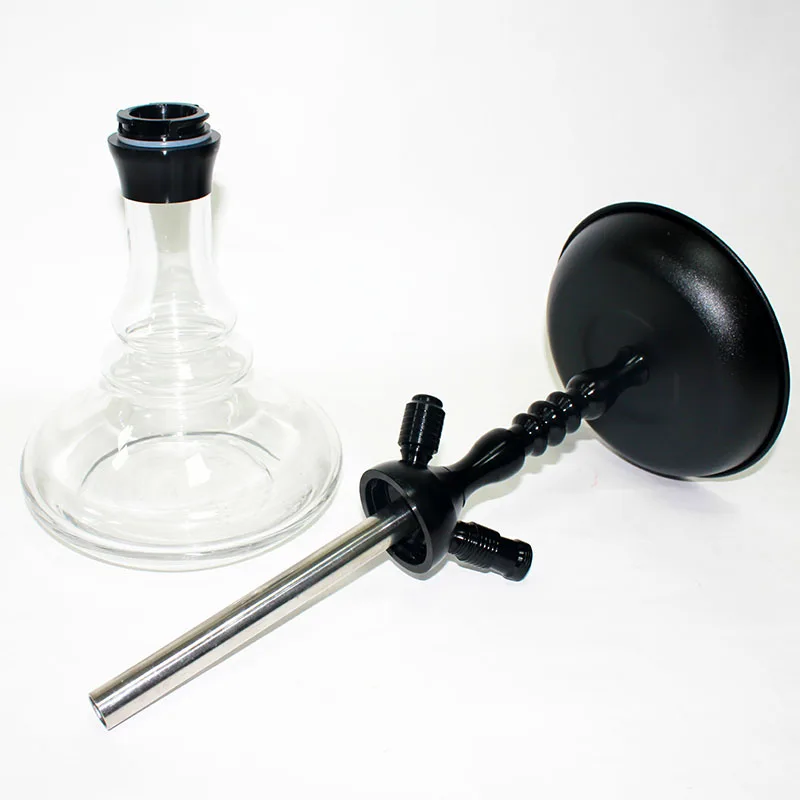

A good price modern shisha smoking waterpipe narghila bar facility click stystem aluminum glass hookah