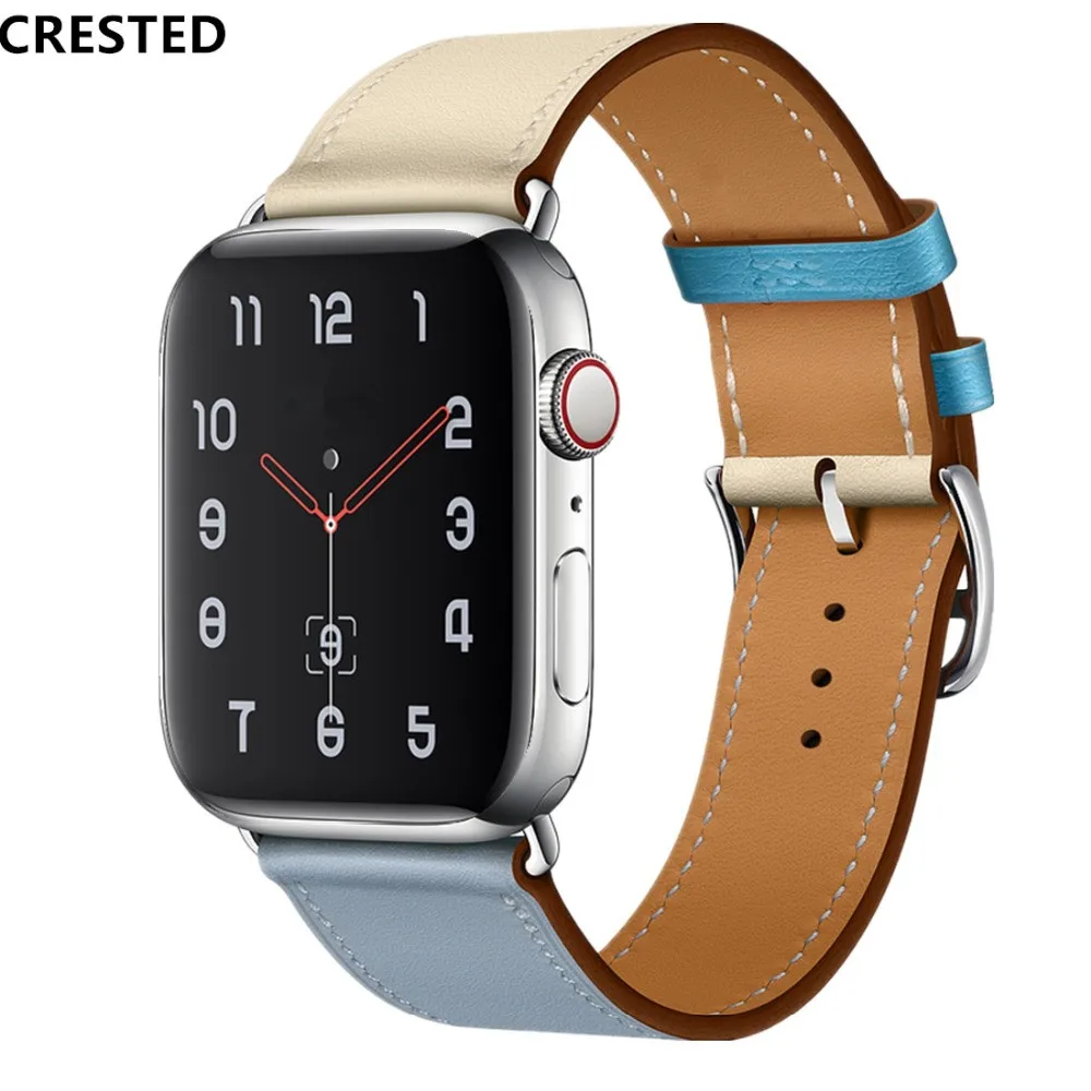 Один тур для Apple watch ремешок 42 мм 38 iWatch 4 группа 44 40 кожаный часов Браслет 3 21