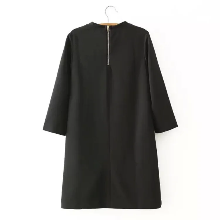 European and American style embroidery love topshop liz lisa sleeve dress long section S M L free shipping | Женская одежда