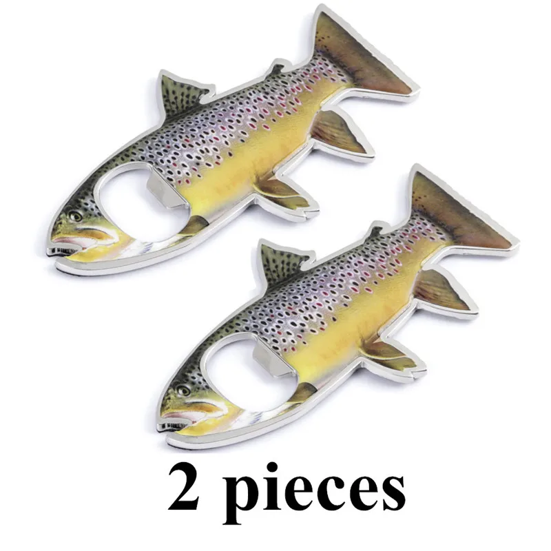 BPB Brown Trout Maximumcatch 2 шт. Fly Рыбалка Магнитная открывалка для бутылок рыболовный крючок отточить холодильник рыболовный аксессуар - Цвет: BPB Brown Trout
