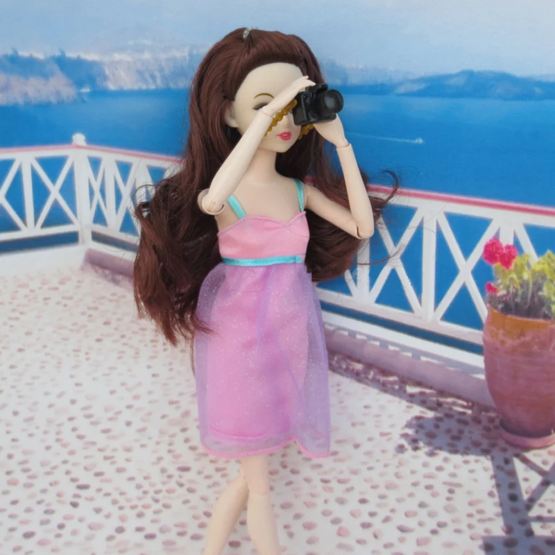 3 шт./лот аксессуары для кукол пластиковая миниатюрная поддельная камера куклы