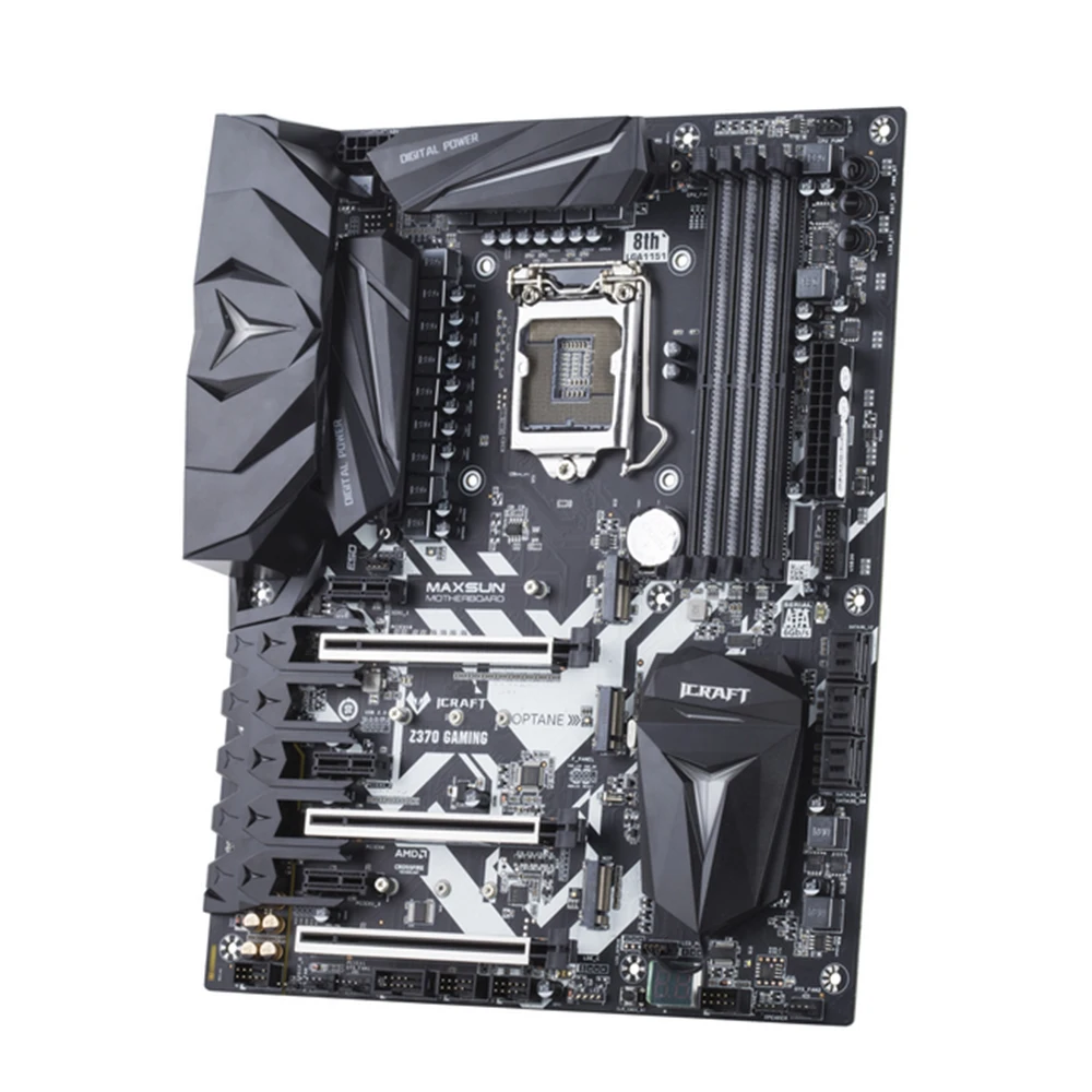 MAXSUN iCraft Z370 игровой материнской платы DVI + HDMI DP двухканальный DDR4 3200 (OC) /2133 мГц памяти