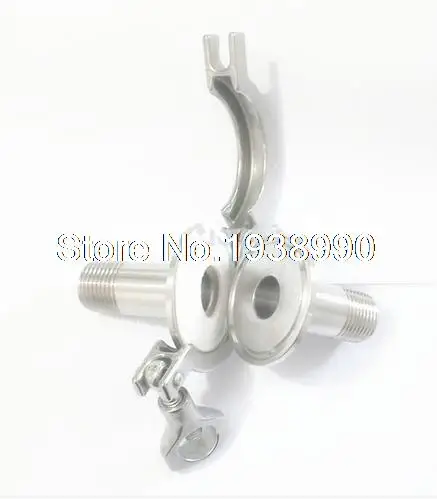 

1 Pair 1/2" BSP SS 304 Sanitary male Pipe Fitting + TRI CLAMP 1.5" + 3/4" PTFE Gasket