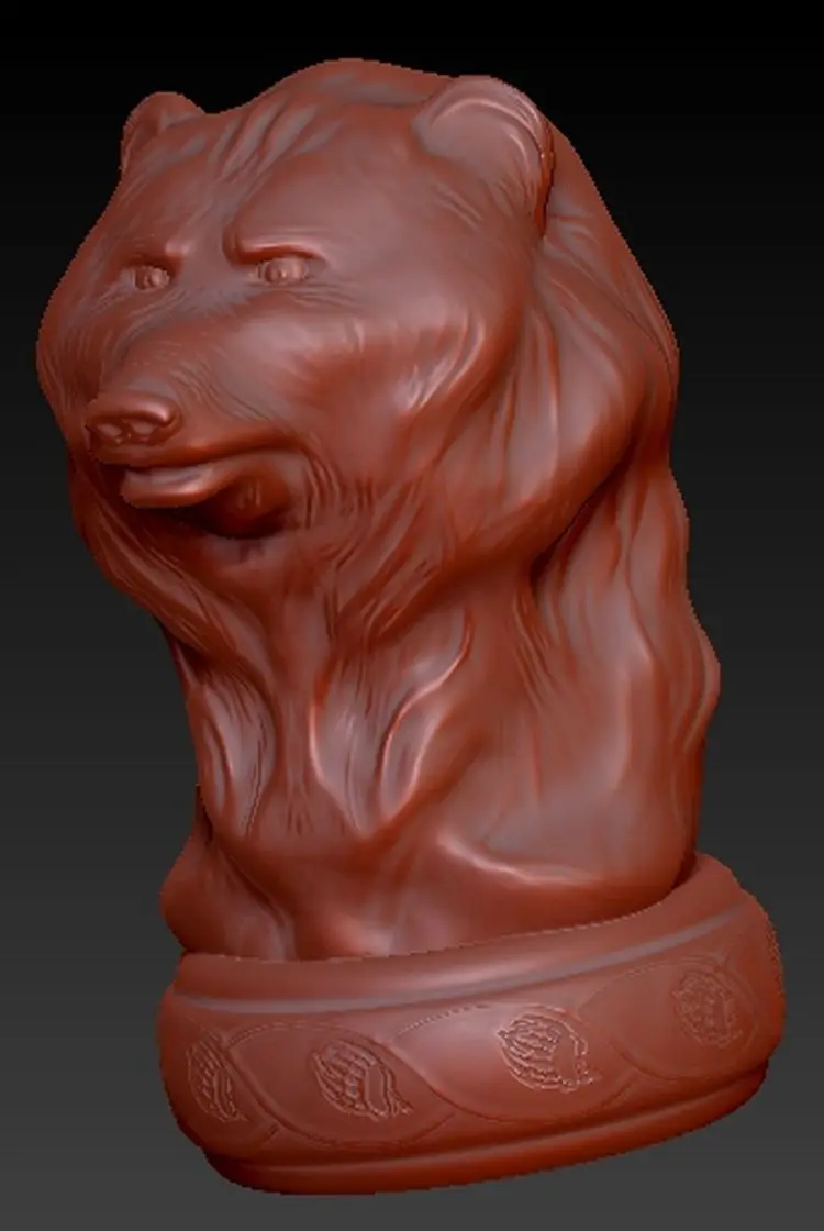 Bear_3D полная 3d модель для ЧПУ или 3D принтеров в формате STL|3d model for cnc|for cncmodel |
