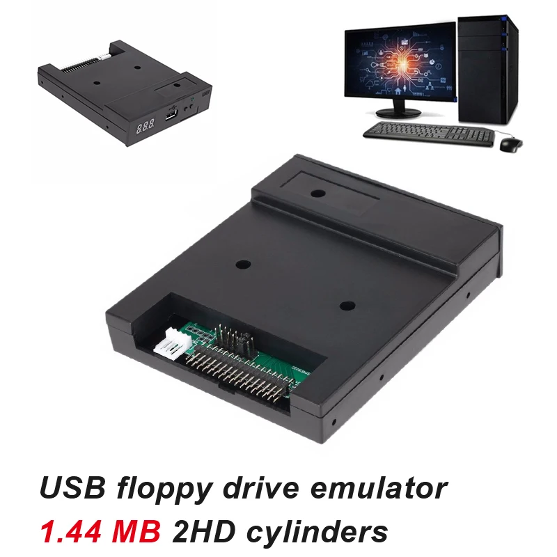 Эмулятор флоппи-накопителя 500 кбит/с USB флоппи-накопитель для чтения USB флоппи-эмулятор пластик 1,44 МБ 2HD эмулятор моделирования