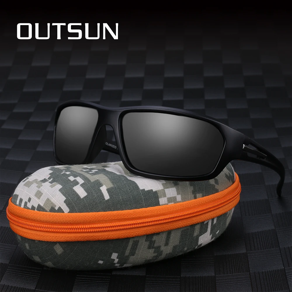 OUTSUN Открытый спортивные солнцезащитные очки Для мужчин поляризованный Рыбалка