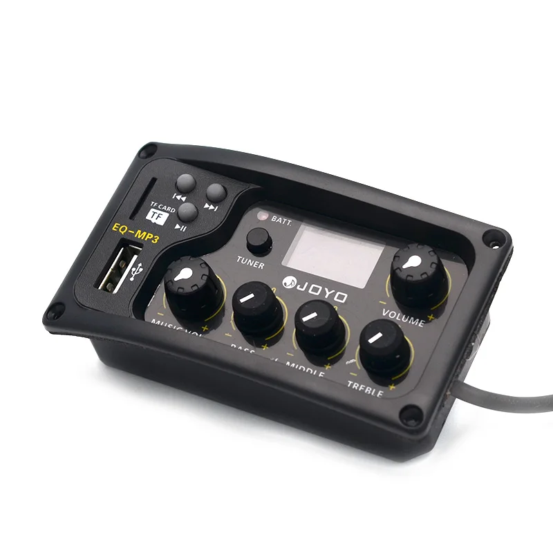 JOYO EQ-MP3 Акустическая гитара MP3 эквалайзер музыка объем бас Средний ВЧ наличие 3 группы Captador