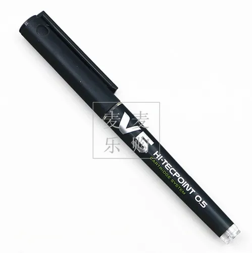 Black Pen 1 PC Pilot BXC-V5 0,5 мм новая система картриджей многоразовая Ручка-роллер и набор картриджей красный/зеленый/черный/синий цвета - Цвет: Black Pen 1 PC