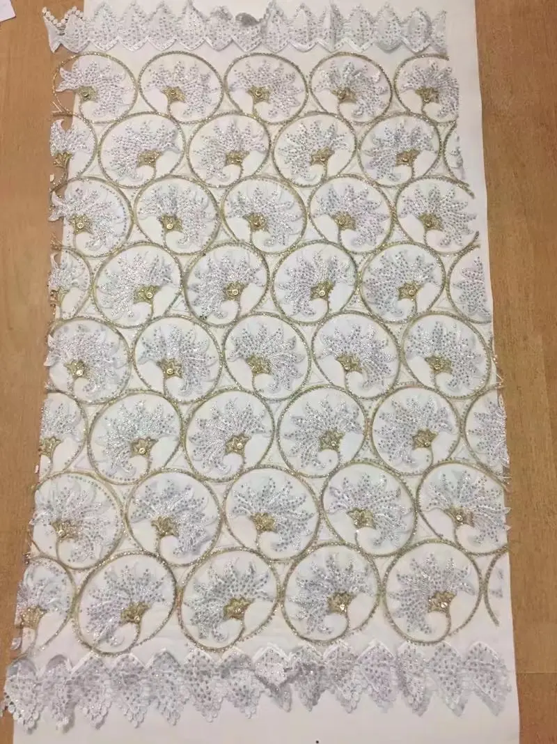 Нигерийские кружевные тюлевые Кружевные Ткани Оптом Африканские типы