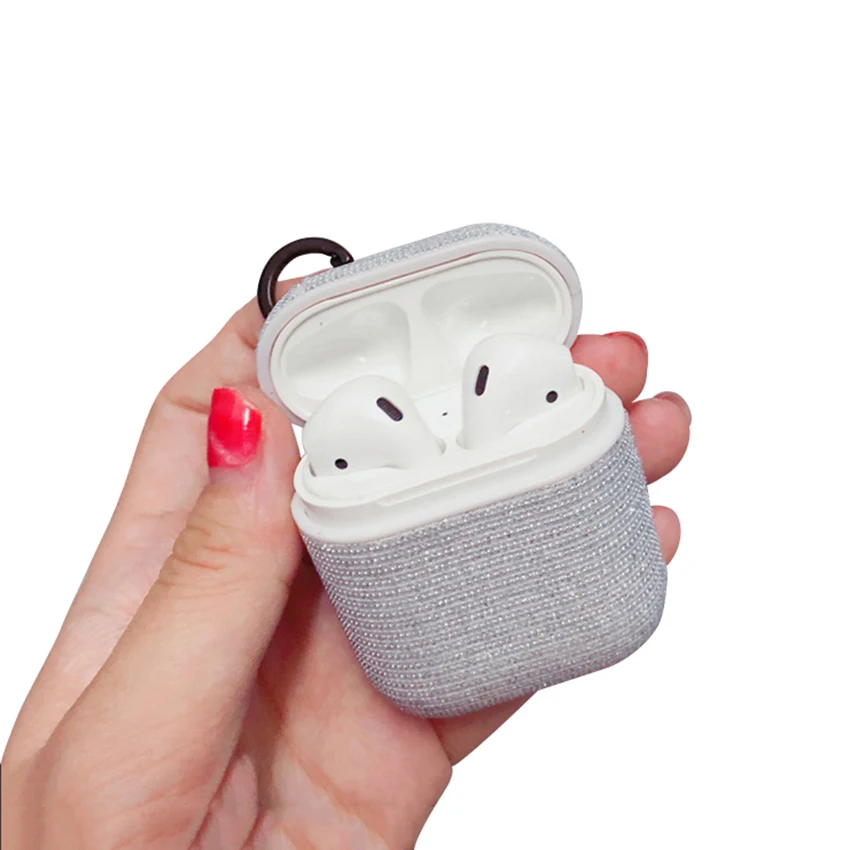 Чехол для Airpods чехол беспроводных наушников Bluetooth зарядки защитный со стразами