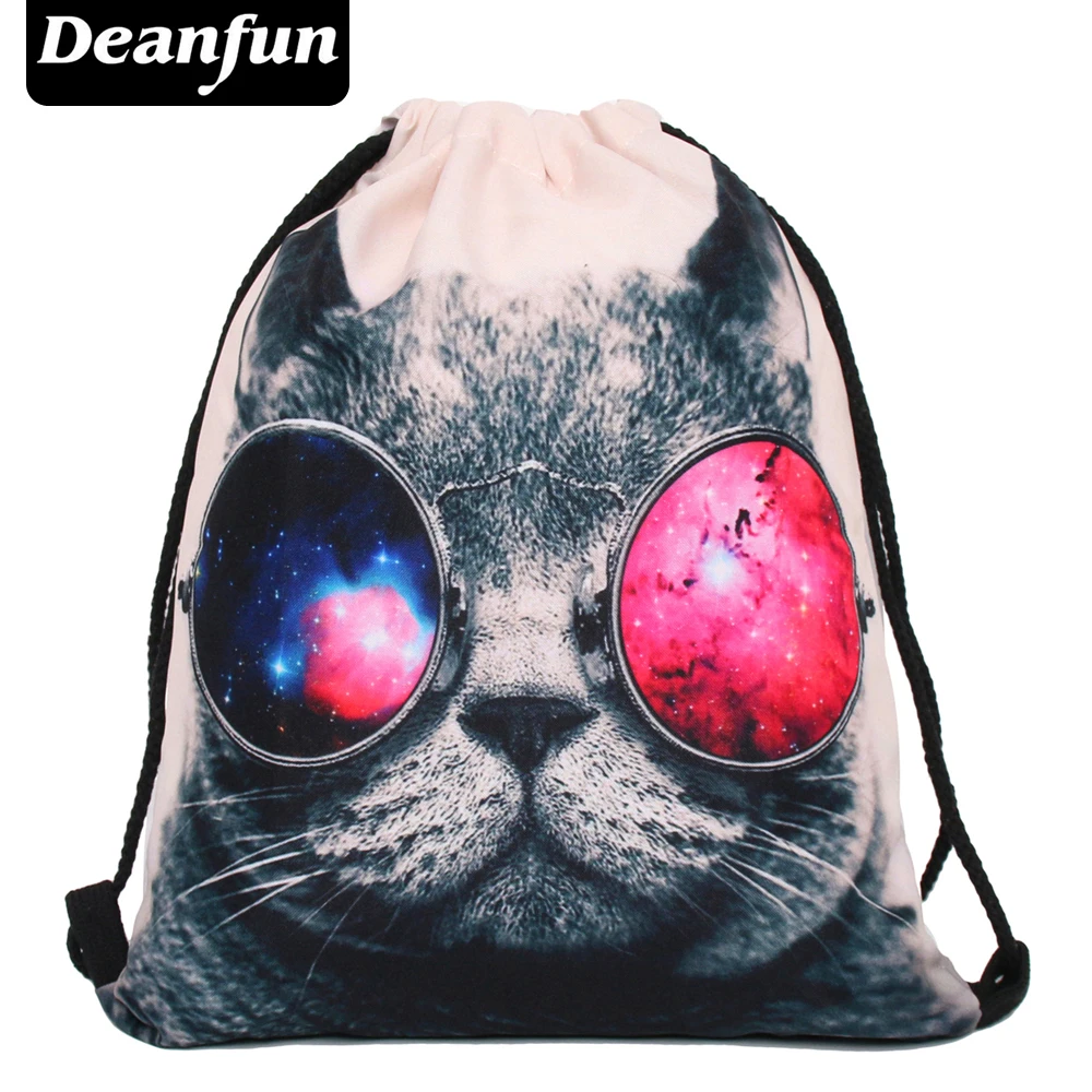 Женский рюкзак Deanfun с принтом для пикника сумка на шнурке в стиле Харадзюку
