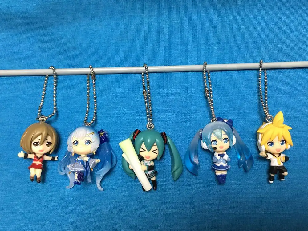 Новое поступление Hatsune Miku японский аниме Рисунок ПВХ брелок-подвеска для мобильного телефона ремень кулон