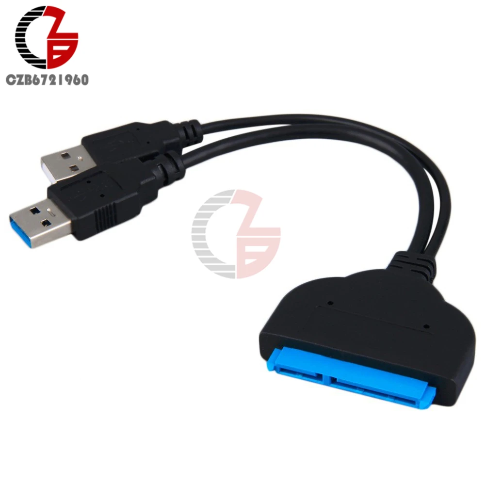 22 Pin SATA USB 3,0 2,5 дюймов Жесткий диск Кабельный адаптер-переходник для 2," ноутбука жесткий диск SSD 20 см Длина