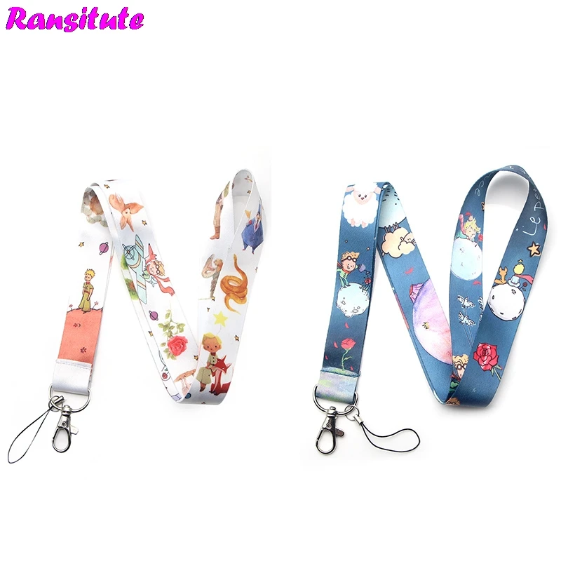 

R249 Le Petit Prince Small Fresh Neckband Lanyard Key ID Card Gym Mobile Phone With USB Badge Clip DIY Lanyard Lasso