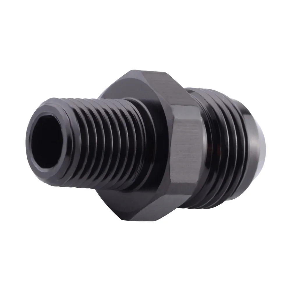 Evil energy алюминиевая наружная AN8 до 3/" NPT AN8 до 1/4" NPT прямая расклешенная труба резьба фитинги адаптер шланг адаптер фитинг черный