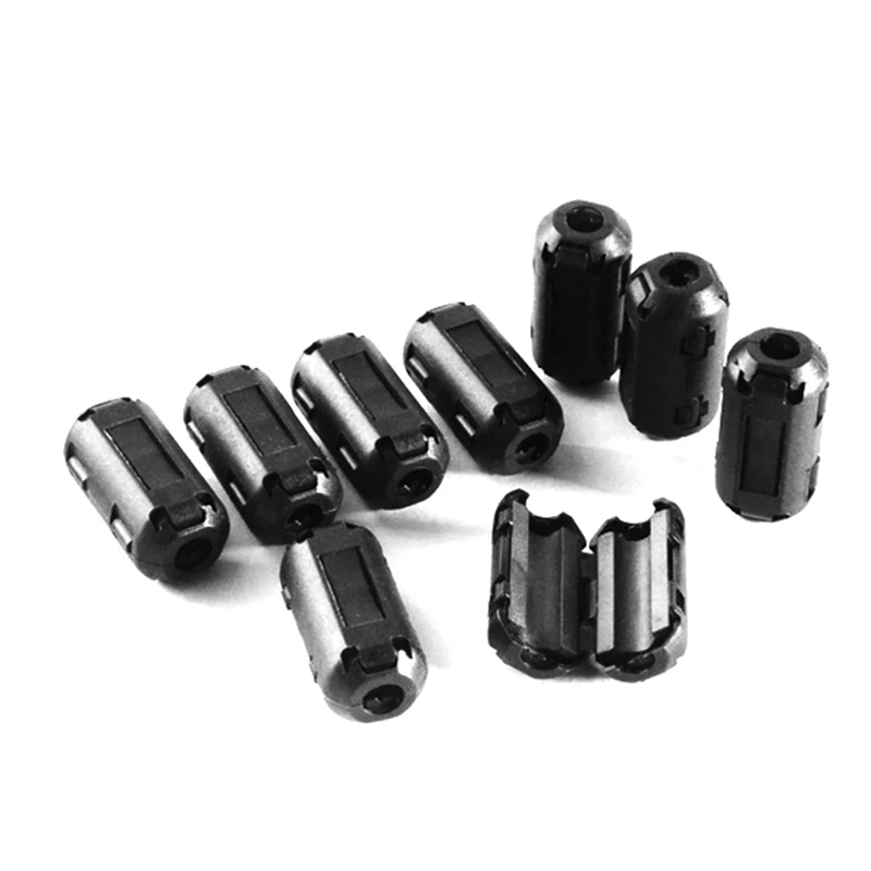 Пластиковый фильтр EMI RFI 5 мм шт./лот с защелкой для кабеля аудио и видео|Индукторы|