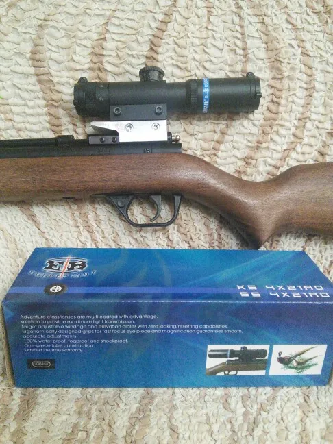 EB SS2 4x21 AO компактный охотничий Воздушный прицел тактический оптический прицел стекло травленая Сетка прицел с откидной крышкой для объектива