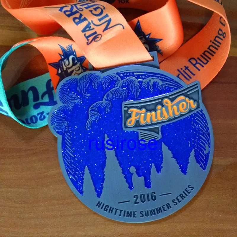 Новинка 2018 креативные медали золотые флуоресцентные европейские спортивные на