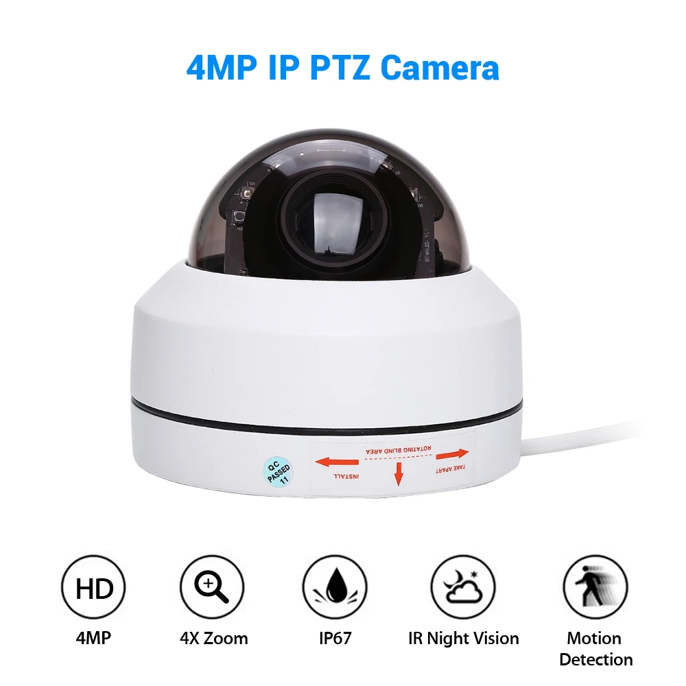 2MP/4MP 1080P IP камера WiFi наружная скоростная купольная зум ИК Сетевая CCTV беспроводная