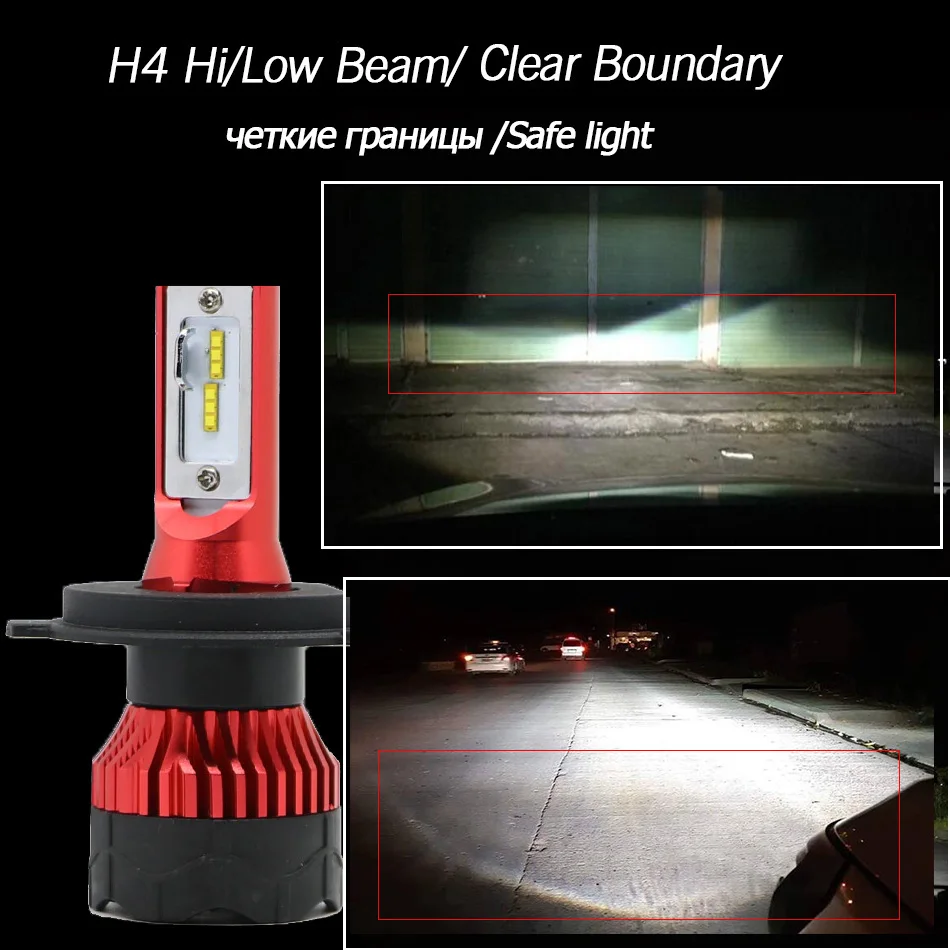 YAMYFF Автомобильные фары LED H7 H4 H1 H11 светодиодные лампы H8 H3 9005 9006 H27 880 881 CSP 12000LM 6500K |