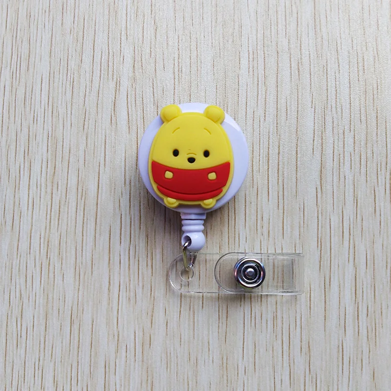 10 шт./лот Новая акция мультфильм животных Retractable Вьюрок студент медсестра Exihibiton ID Название карты значок держатель для офиса