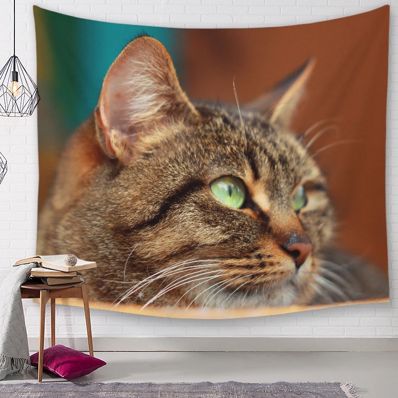 Гобелен с белкой карта высокой четкости ткань настенный Декор акварель буквы