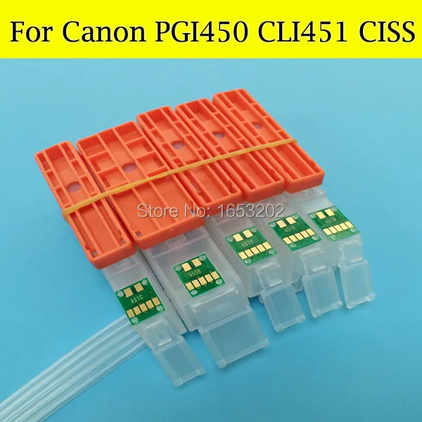 Трубчатая трубка Ciss для Canon PGI450 CLI451 PGI450BK PIXMA IP7240 MG5440 MX924 MX72 MG5640 MG6640 Ptinter | Компьютеры