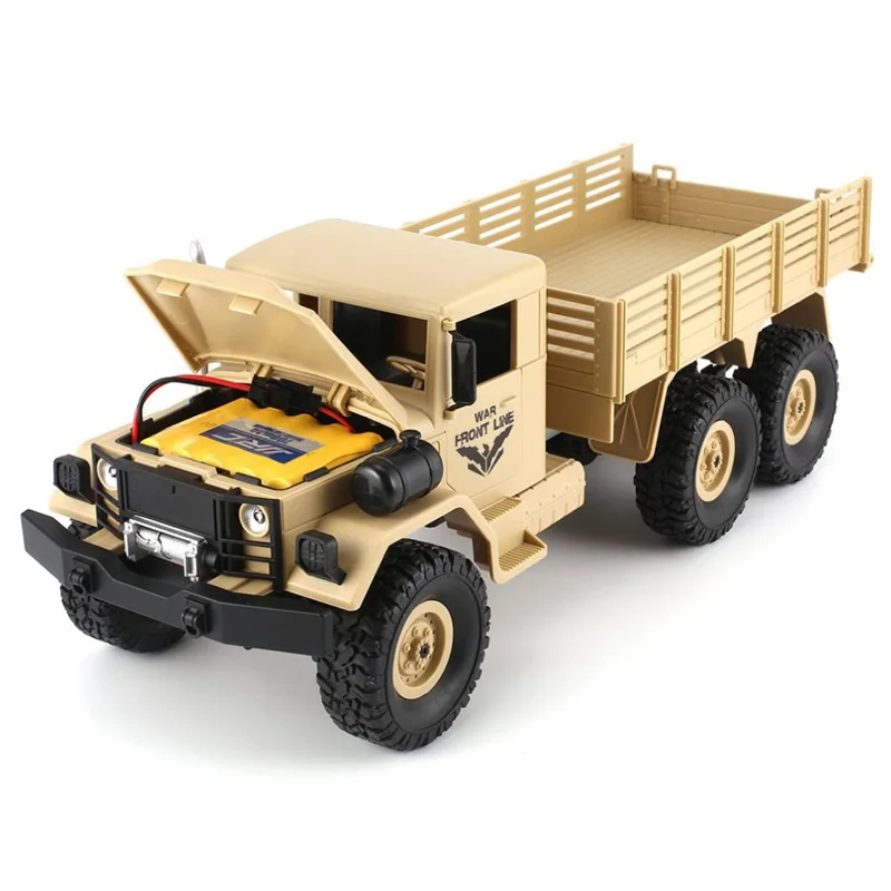 JJRC Q63 Радиоуправляемый автомобиль военный грузовик радиоустановка 6WD гусеничный
