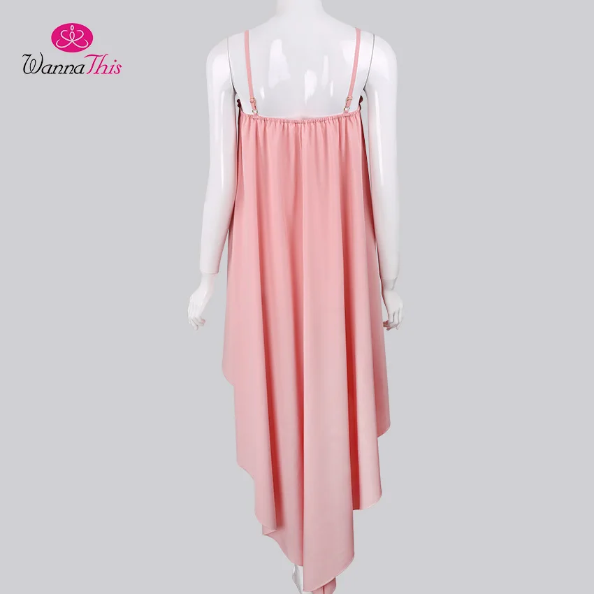 WannaThis лето-осень плащ платье Для женщин Асимметричный Повседневное 7 цветов без