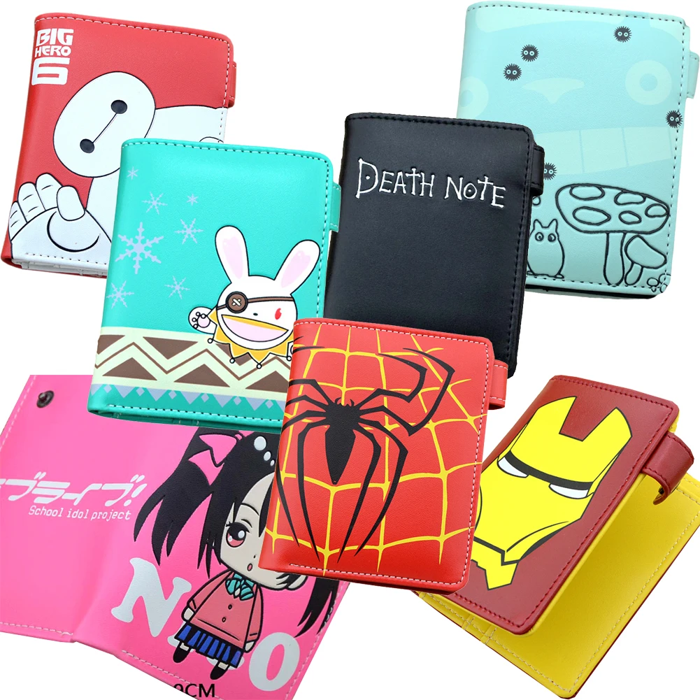 E Mell Death Note Love live One piece Kantai Collection Haikyuu Genji Date A Live Reaper два сложенных кошелька короткий