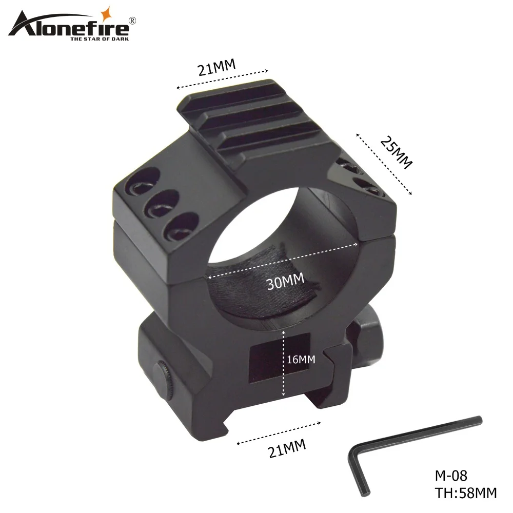 Фонарь AloneFire лазерный 30 мм 20 21 с адаптером|flashlight scope|mount railmounts for scopes |