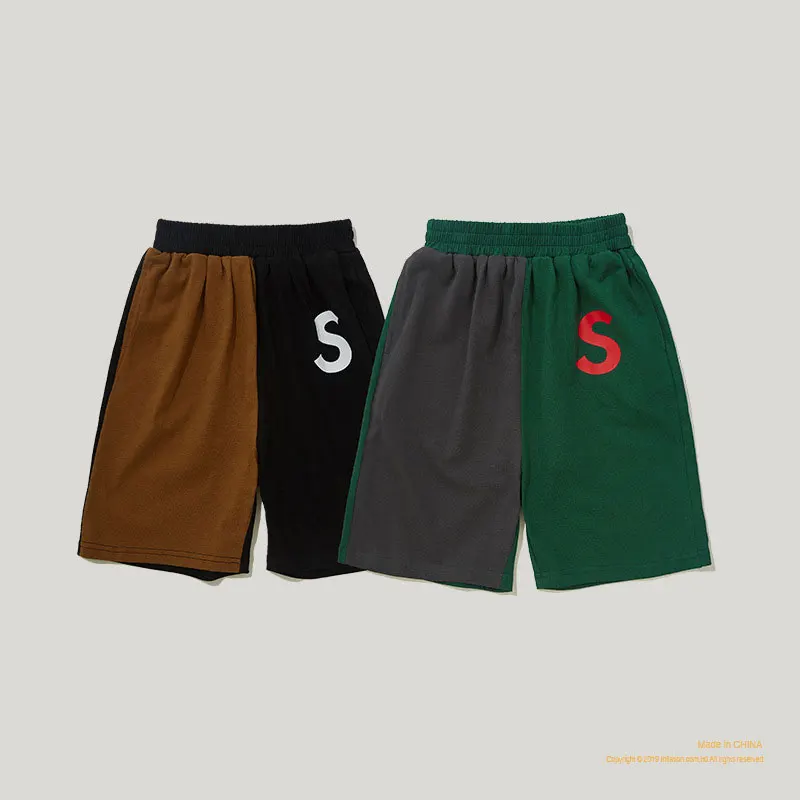 Пять Pants2019 новые летние больших размеров стильная Марочная Детская S с надписями