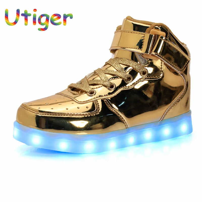 

Детские светящиеся кроссовки для мальчиков и девочек; детская обувь; светящаяся обувь с usb-зарядкой; повседневная обувь на плоской подошве с...