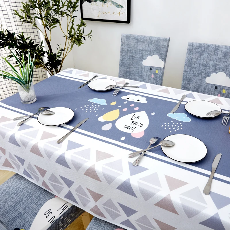 Parkshin Modern Decorative Tablecloth Home Kitchen Rectangle Waterproof Table Cloths Party Banquet Dining Cover 4 Size | Дом и сад