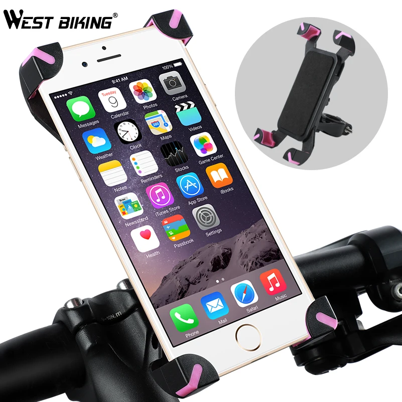 WEST BIKING держатель для телефона для велосипеда навигационная рама для велосипеда электрический мотоцикл Аксессуары для велосипеда регулируемый держатель для велосипеда
