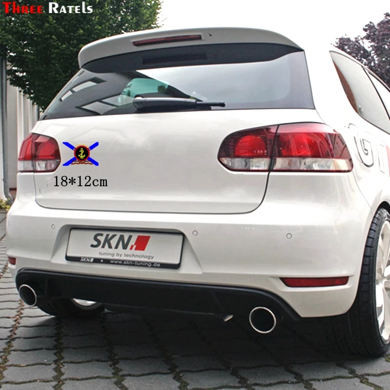Three Ratels TZ 1718# 18*12см морская пехота где мы там победа прикольные наклейки на авто