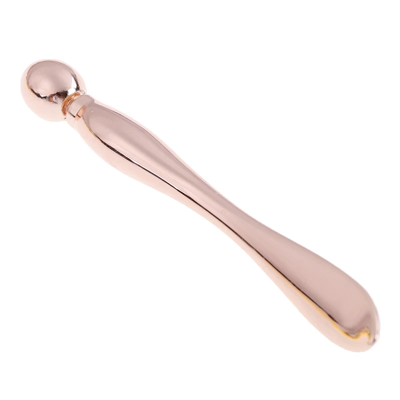 Rose Gold 1 шт. массажер для подтяжки лица, массажер для глаз, инструменты для красоты, темные круги, крем для глаз, разделенный совок, массажная палочка, 3 цвета, маска для сна, шпатель - Цвет: Rose Gold