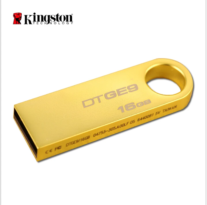 Кингстон DTSE9 Мини USB2.0 Memory Stick 8 ГБ 16 32 64 USB Flash Drive Психического Серебро золото Pen Memoria
