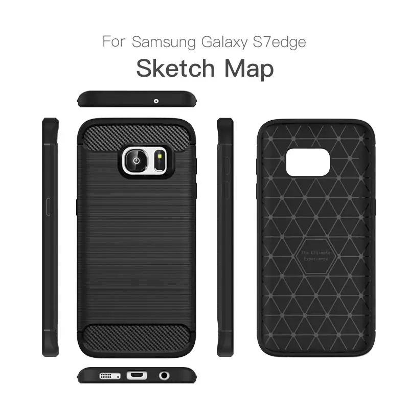 Phone Case For Samsung Galaxy S9 S8 Plus Note 8 9 Carbon Fiber Soft Shockproof Cover S7 S6 Edge A5 A8 J5 J7 2017 2018 |