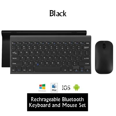 Зеленый B O W HB068S мини тонкий портативный Bluetooth беспроводной комплект клавиатура и мышь ноутбук планшет клавиатура и мышь для домашнего использования в офисе - Цвет: Зеленый
